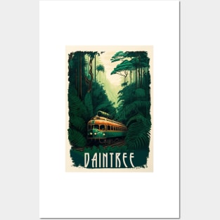 Daintree Rainforest Australia Vintage Travel Art Poster Posters and Art